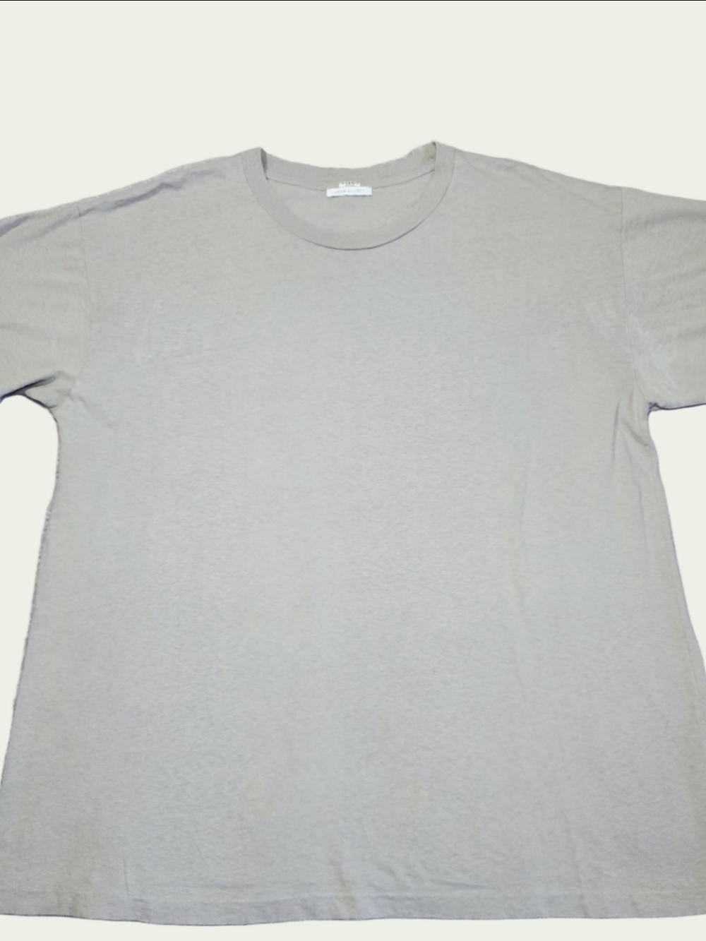 John Elliott Anti-Expo Tee Size 5 2XL Gray Made USA Cotton